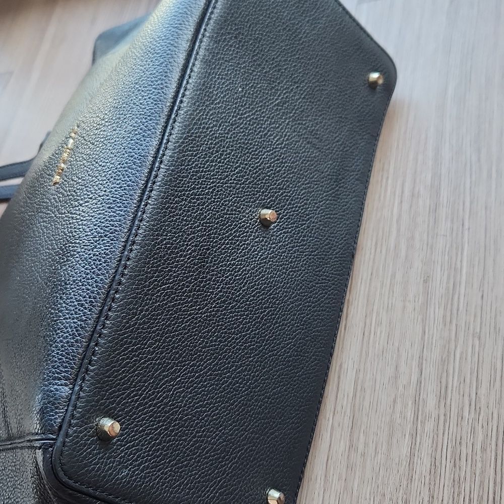 Furla Black and Beige Leather Tote Bag - Picture 3 of 7